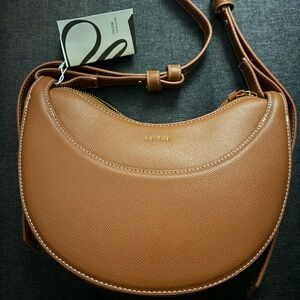 NWT Polene Crescent Camel Shoulder Bag Purse